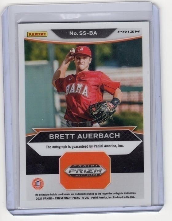 Brett Auerbach Panini Prizm Signing Sessions Auto #SS-BA