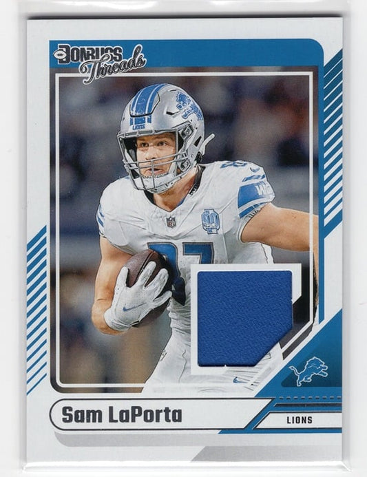 Sam LaPorta 2024 Panini Donruss Football Threads #DTH-SLA