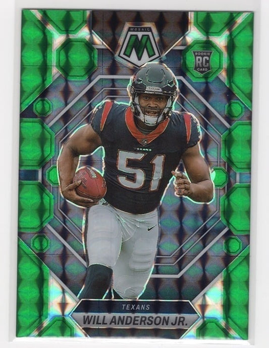 Will Anderson Jr. 2023 Panini Green Mosaic Rookie Card #376