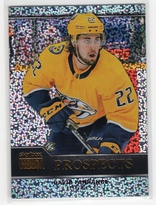 David Farrance 2021-22 Skybox Metal Universe Prospects Premium Sapphire #PP-22