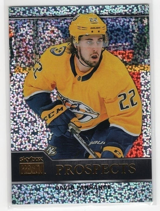 David Farrance 2021-22 Skybox Metal Universe Prospects Premium Sapphire #PP-22